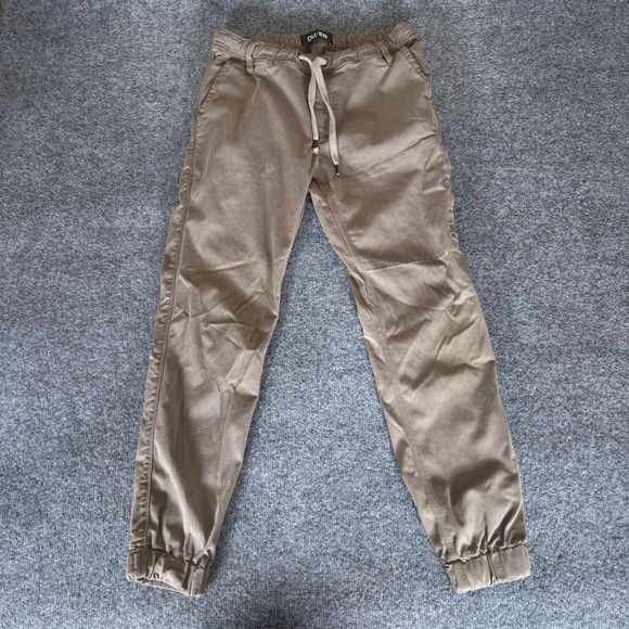 DU/ER Jogger Pants Slim Fit Drawstring Casual Duer Khaki Mens 31x29 (Fits 30x28) - Picture 1 of 12